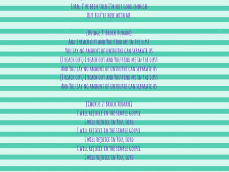 Worship Song Sunday August 15,2020