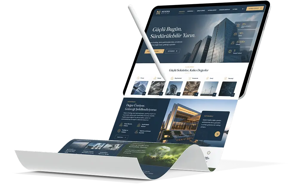 Holdinginizin Kurumsal İtibarını Yansıtan Güçlü Web Altyapısı