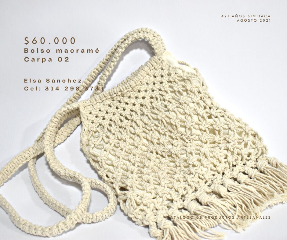 BOLSO EN MACRAMÉ