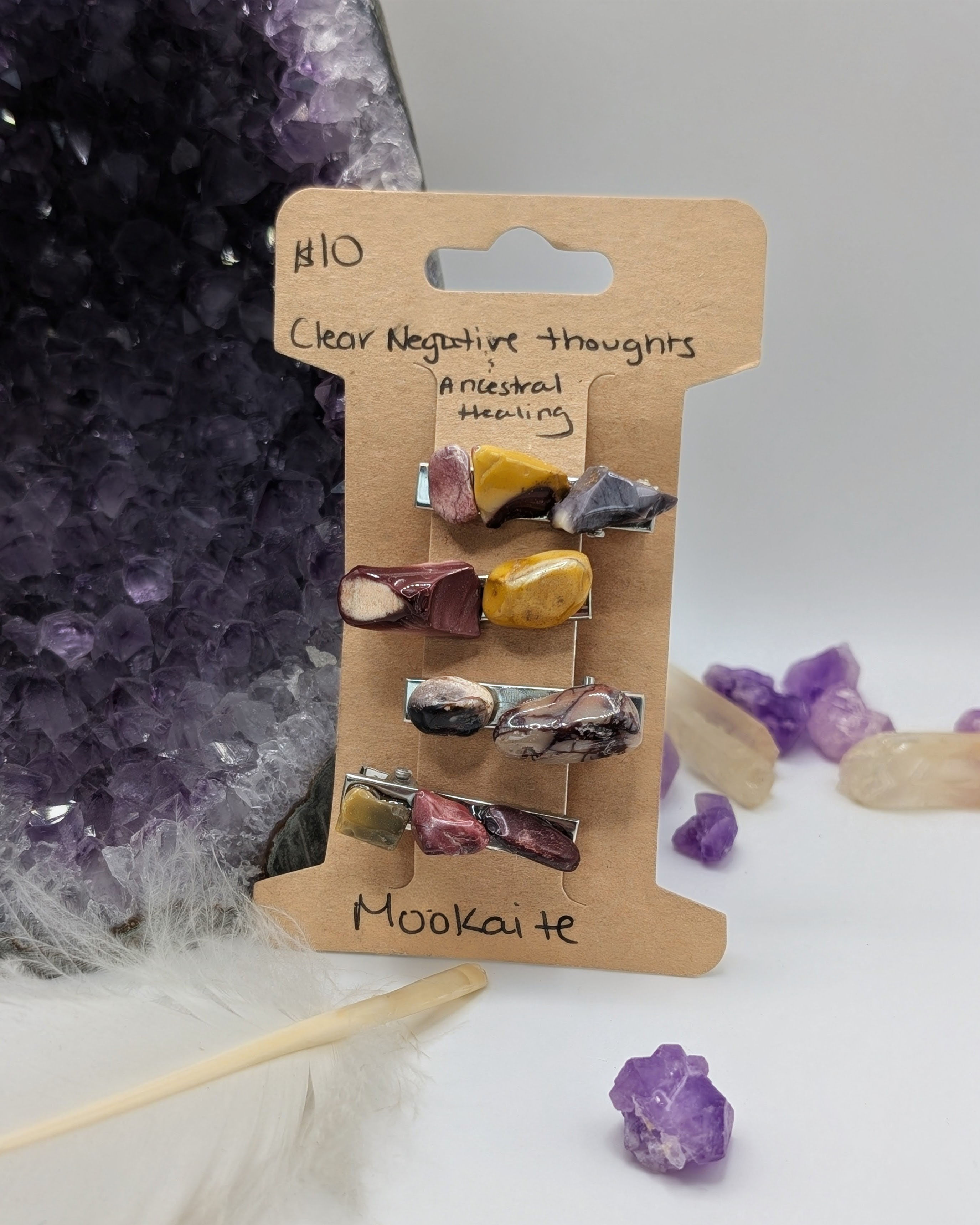 Mookaite Hair Clips