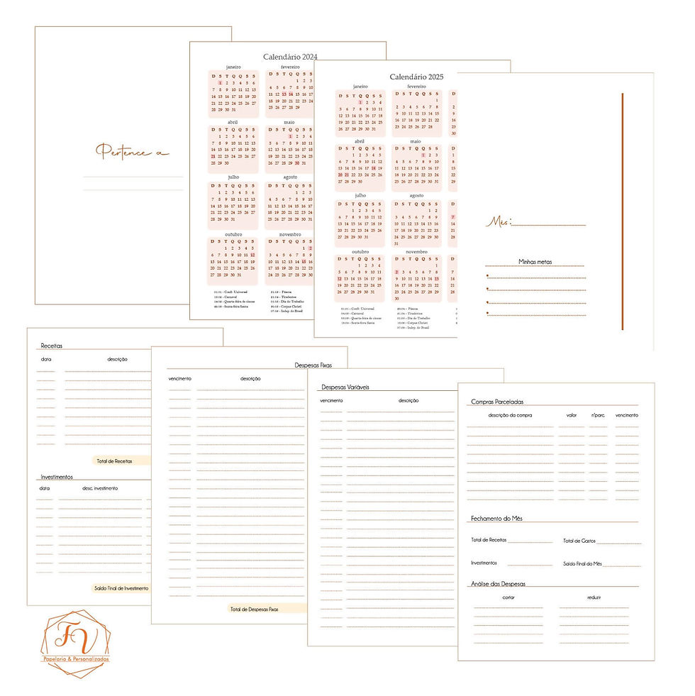 Miniatura: Planner Financeiro Cores