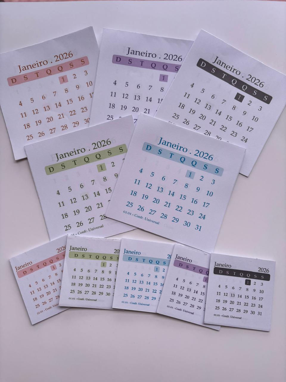 Arquivo digital Calendários 2026