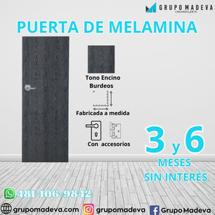 PUERTA DE MELAMINA 