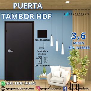 PUERTA TAMBOR HDF 