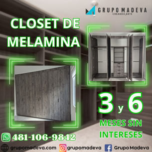 CLOSET DE MELAMINA