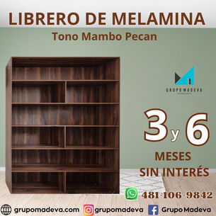 LIBRERO DE MELAMINA