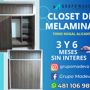 CLOSET DE MELAMINA