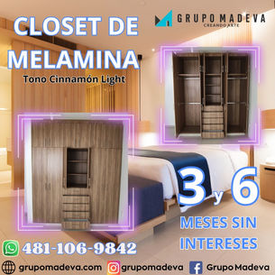 CLOSET DE MELAMINA