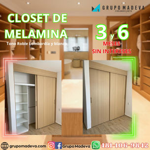 CLOSET DE MELAMINA
