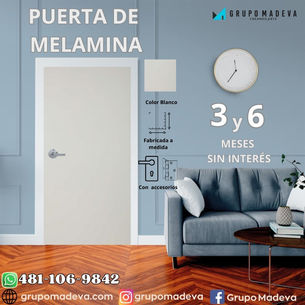 PUERTA DE MELAMINA