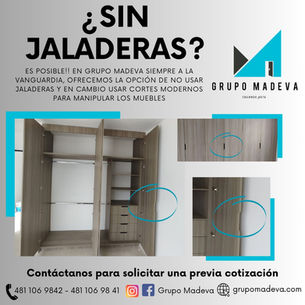 CLOSET DE MELAMINA SAVANNA CENIZA SIN JALADERAS