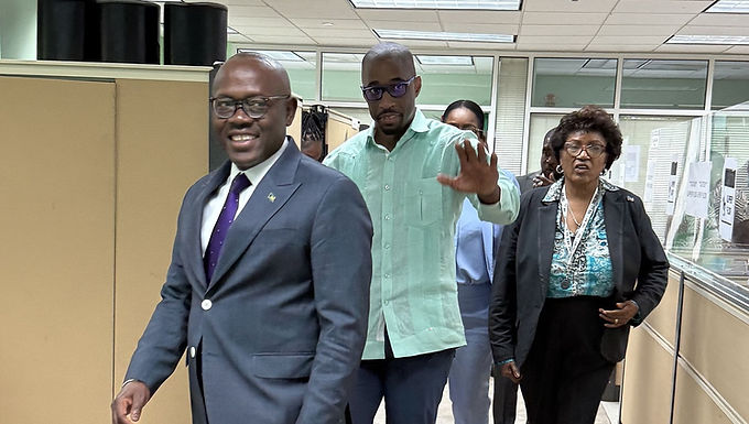 New Minister of Education, Science and Technology & Parliamentary Secretary Tours MOEST Headquarters