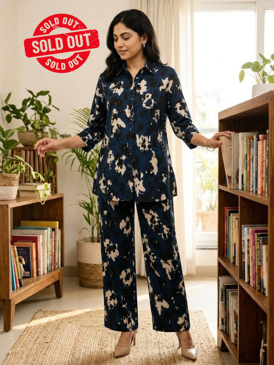 Midnight Bloom Co-ord Set