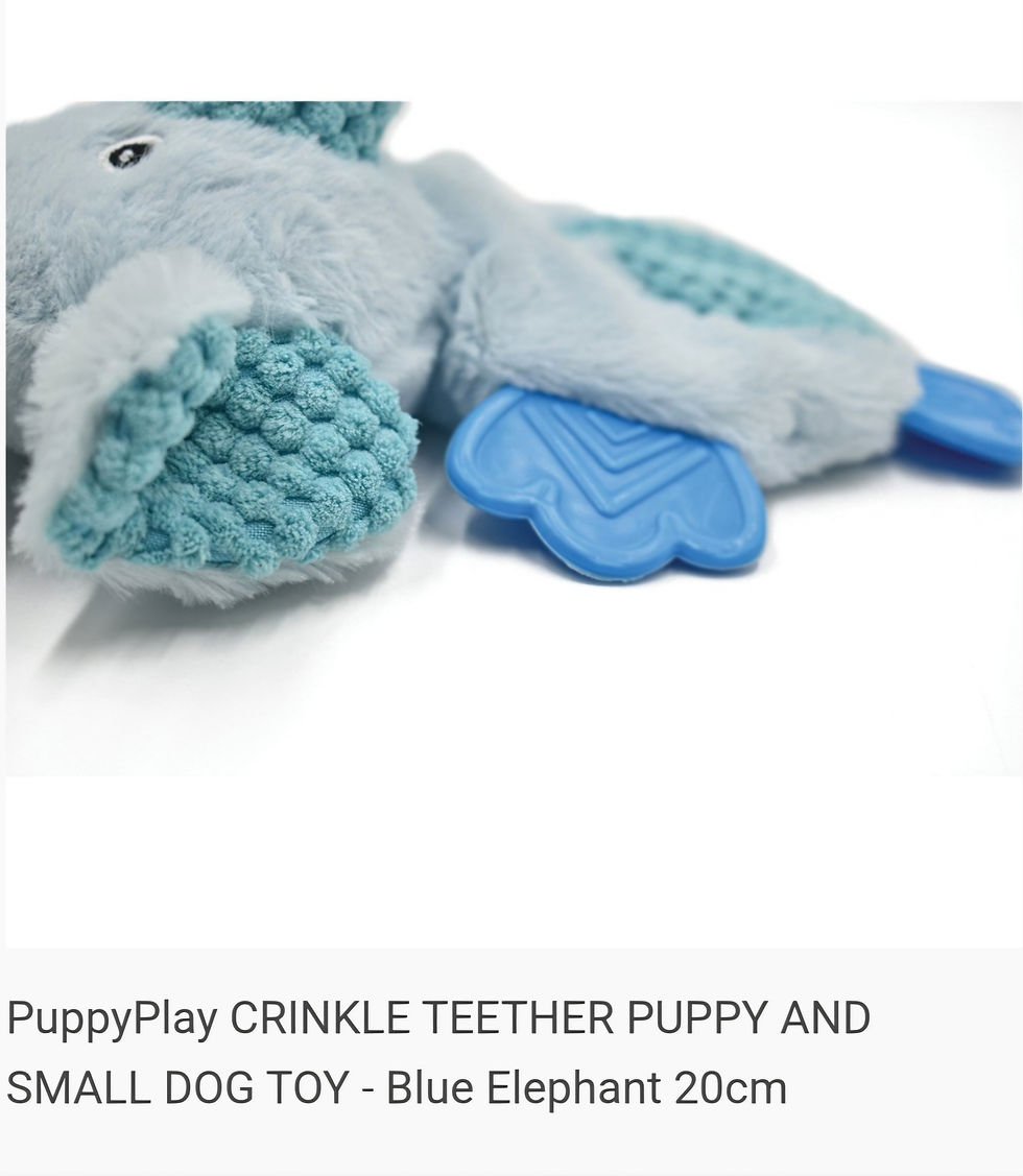 Thumbnail: PuppyPlay CRINKLE Blue Elephant 20cm