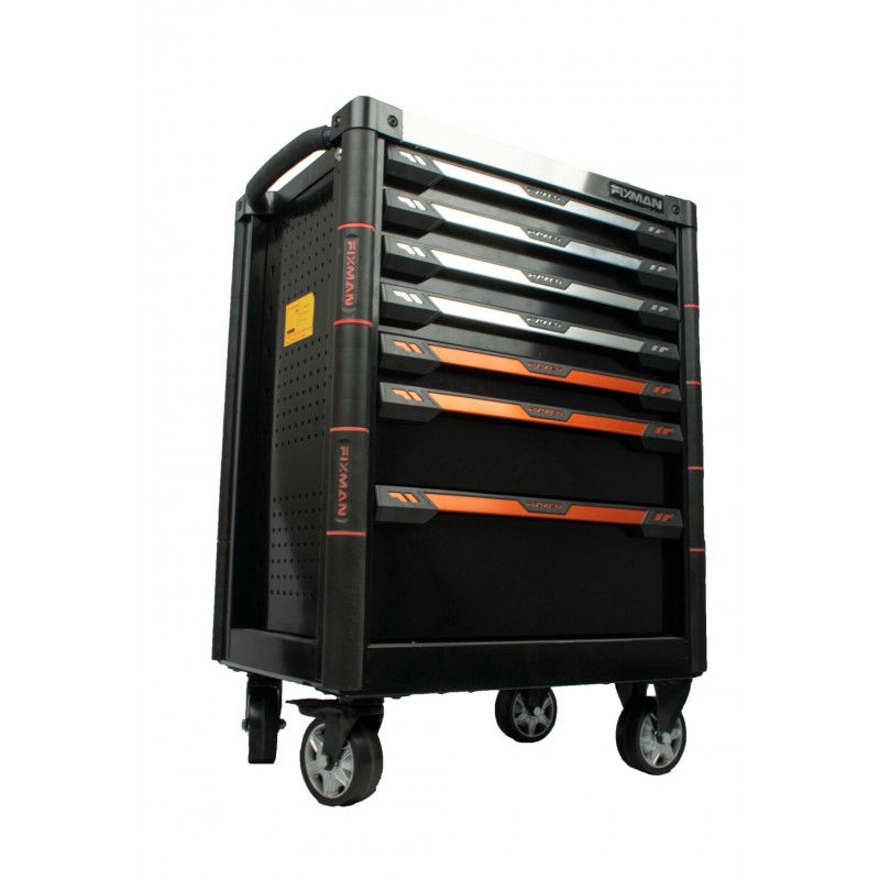 Thumbnail: FIXMAN 7 DRAWER IND. ROLLER CABINET ON CASTORS WITH 145PC OF STOCK