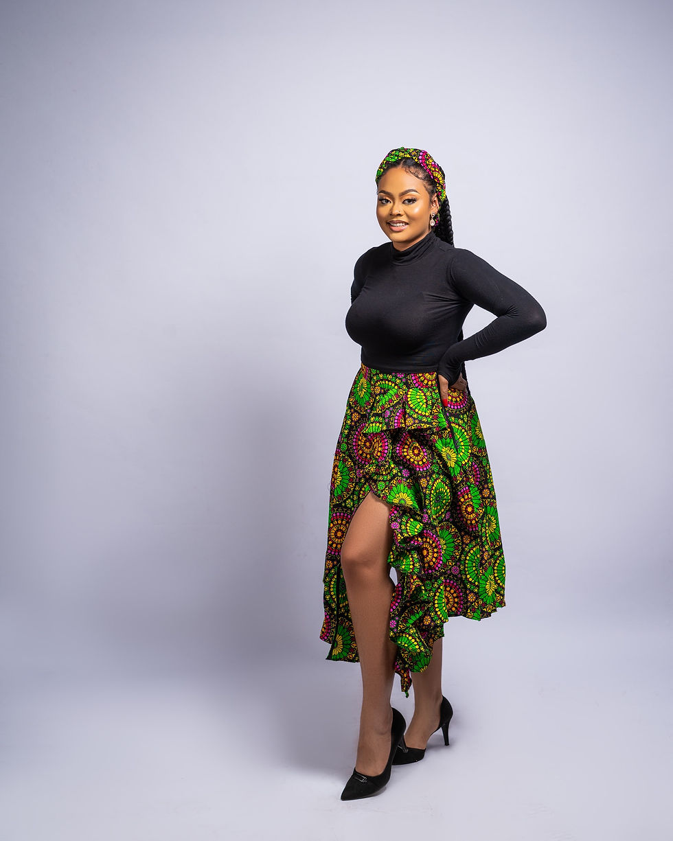 Thumbnail: African print maxi skirts with bold tribal patterns
