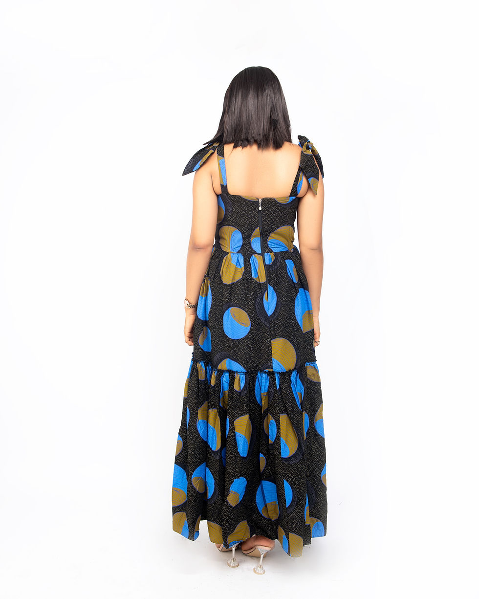 Thumbnail: Women’s African print corset gown for weddings, parties & cultural events