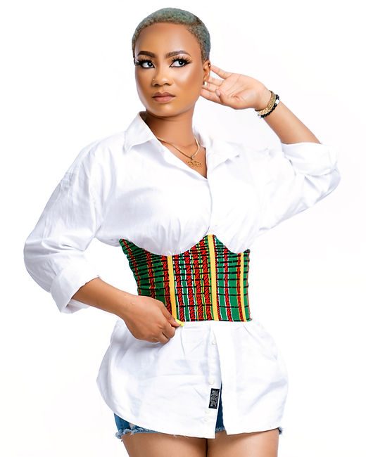 African Print Underbust Corset Top - Zanele | Fle Clothing