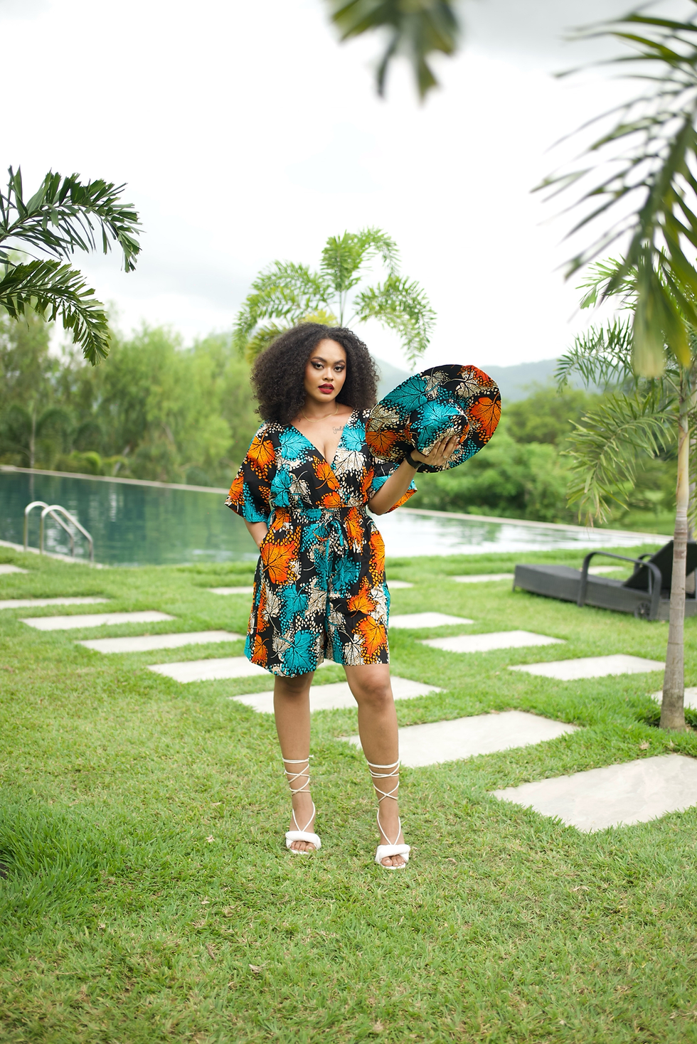 Thumbnail: Beautiful model in Kitenge Floppy Hat