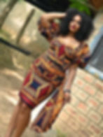 Buy African Print Corset Mini Dress