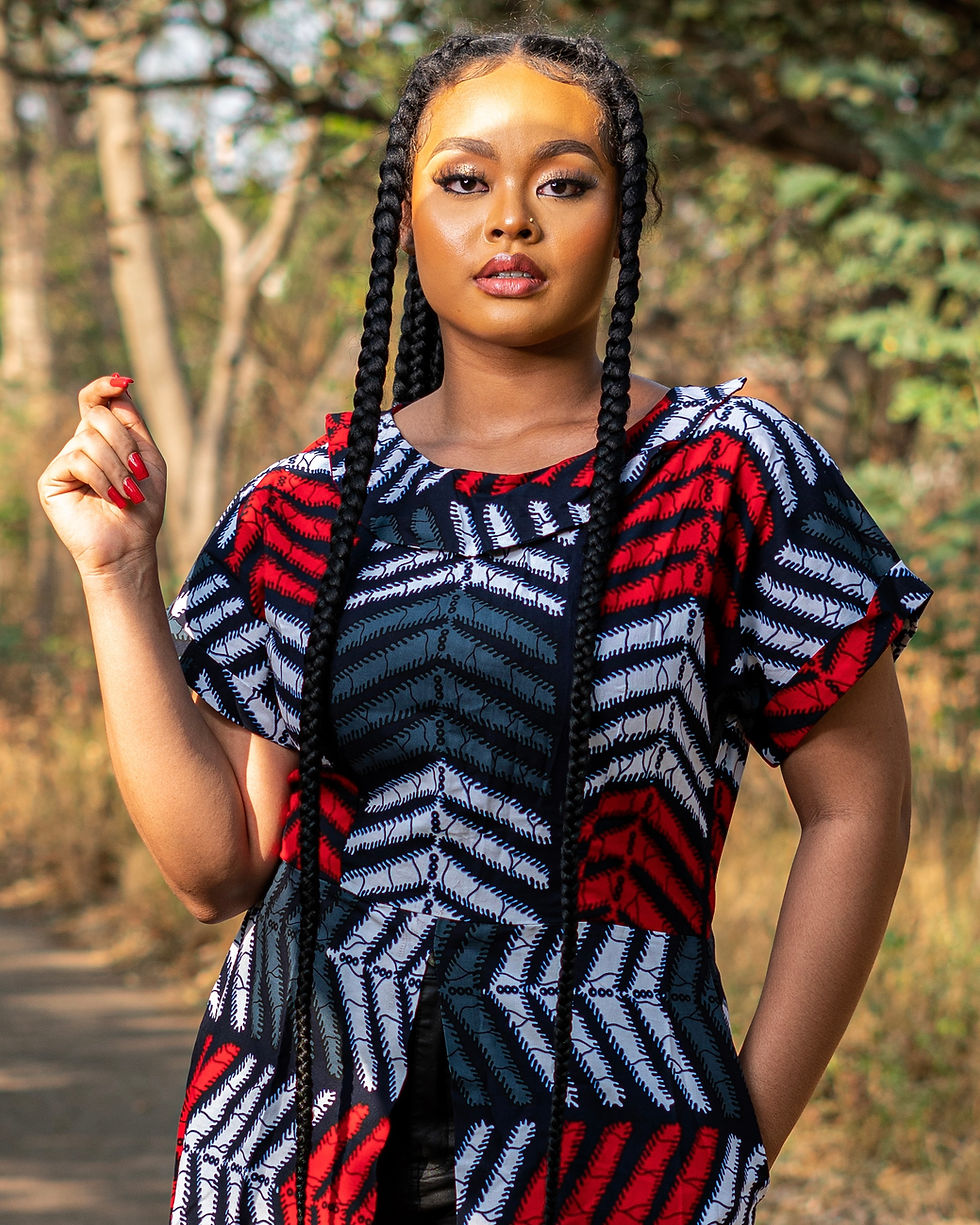Thumbnail: African Print Maxi Dress Top - Zuhrah