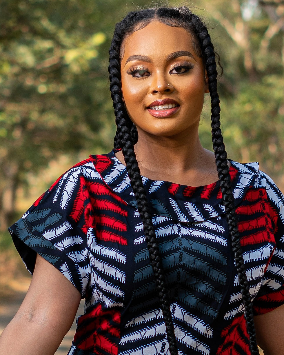 Thumbnail: African Print Maxi Dress Top - Zuhrah