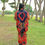 Thumbnail: African Kitenge Wide Leg and Long Length Trousers with side Pockets
