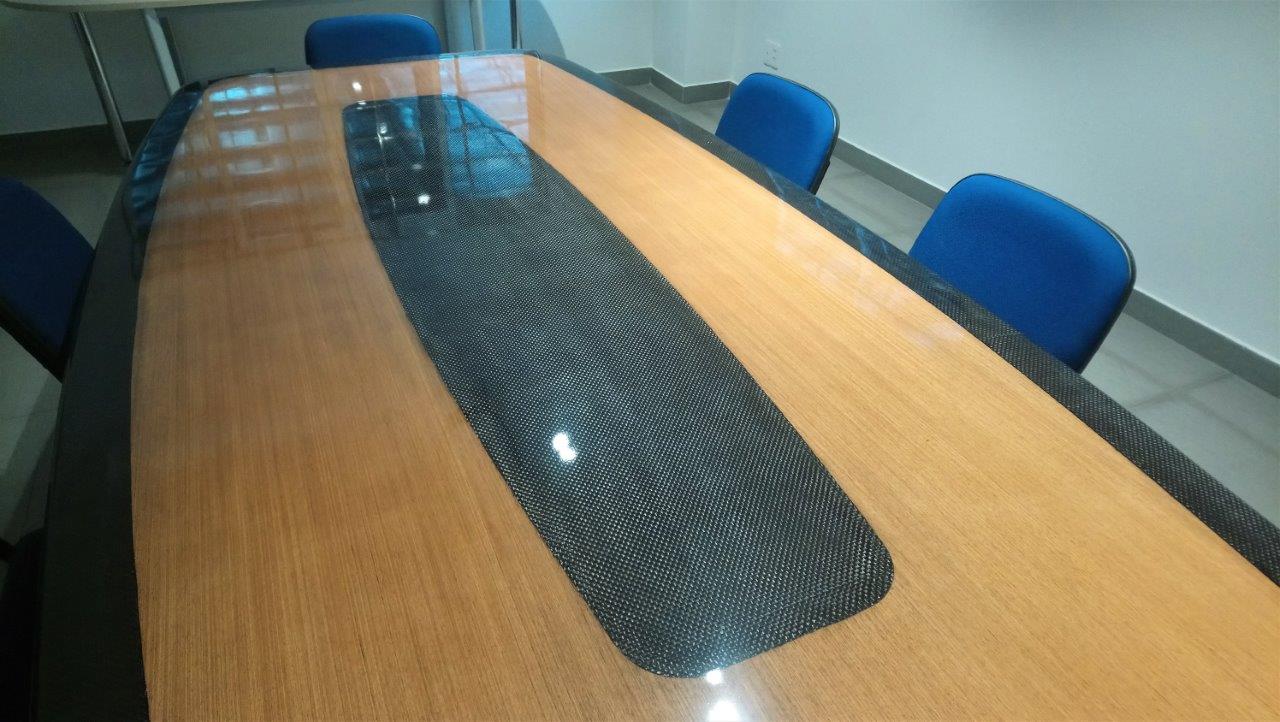 Boardroom table made with composites