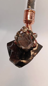 Thumbnail: Silver Rutilated Quartz Ring 925 Silver – Adjustable & Elegant | The Natural Life Singapore