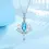 Thumbnail: Blue Lotus Flower Pendant Necklace 925 Sterling Silver – The Natural Life Singapore | Elegant & Hypoallergenic