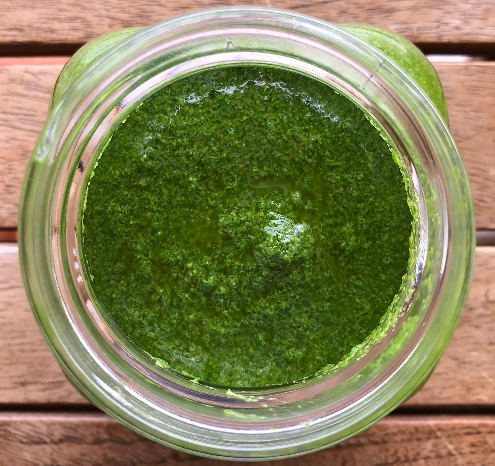 Pesto de espinacas
