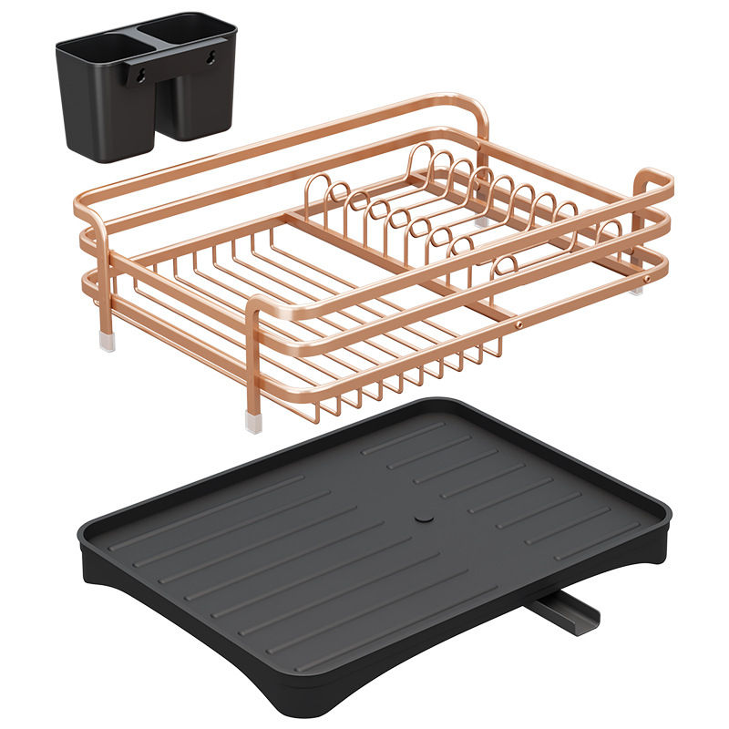 Thumbnail: Multi-Functional Kitchen Dish Rack with Drainage System