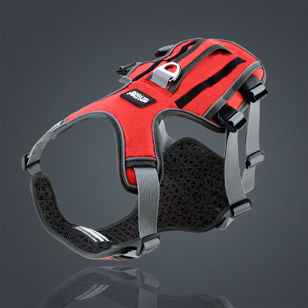 Reflective Breathable Pet Harness with Traction Rope