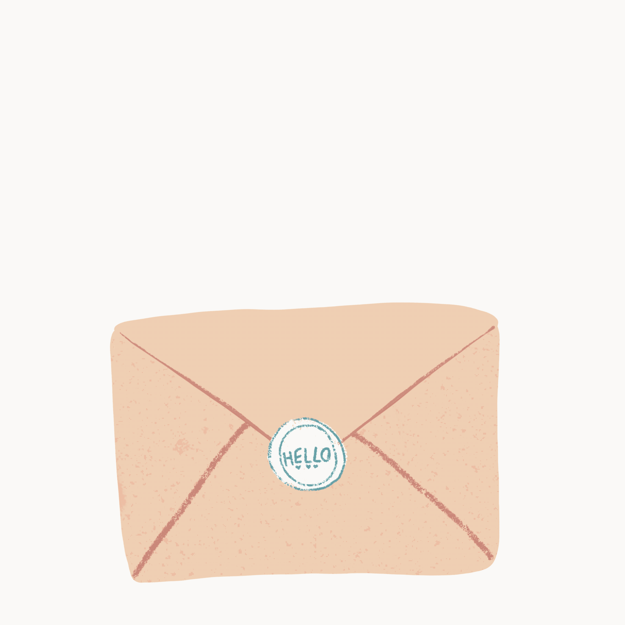 Animated image of colourful flowers popping out of an envelope, symbolising creativity and communication on Lisa Mellows' contact page.