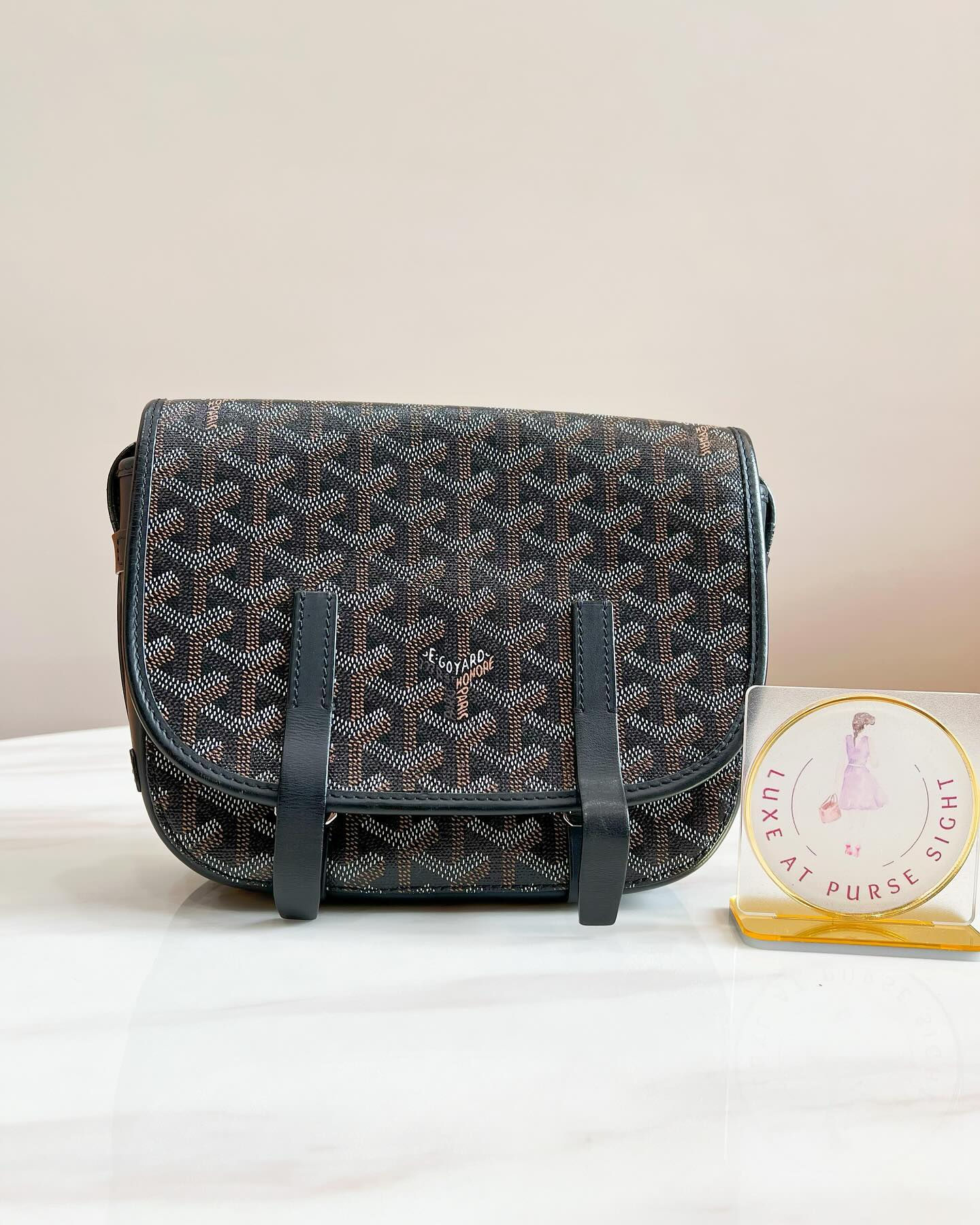 Goyard Belvedere PM Messenger Bag Black