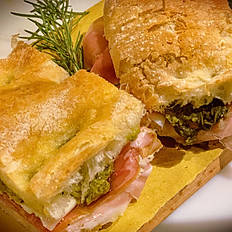 Sandwich con Prosciutto Crudo e Pecorino
