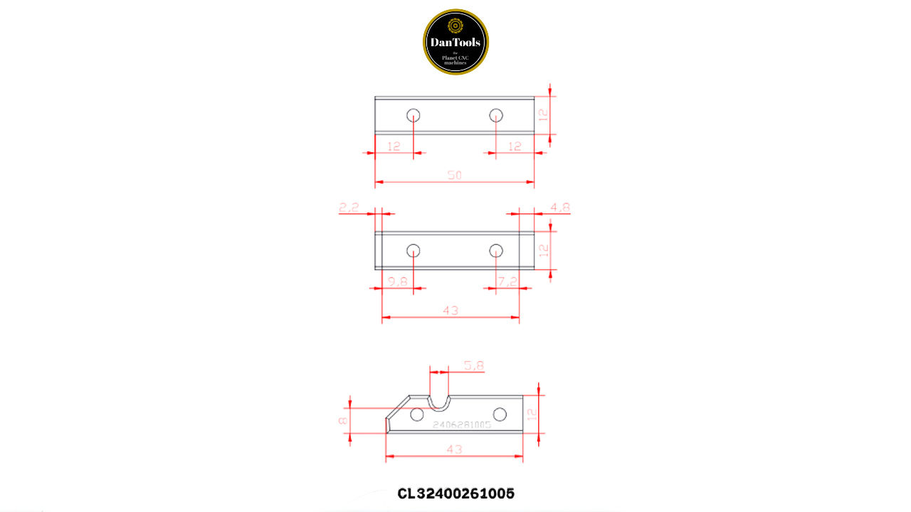 COLTELLO SAGOMATO 50x12x1.5mm CLS2406281005