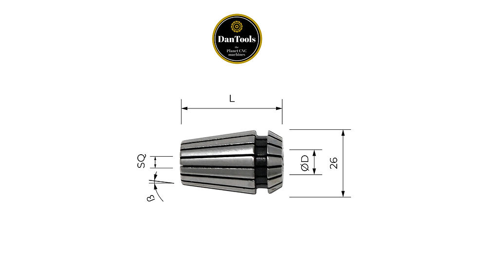 Thumbnail: Pinze elastiche ER32 diametro 14mm DTAEM8011