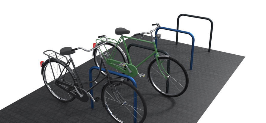 U-Tipa velosipēdu statīvi