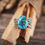 Miniaturbild: •Türkis• Beaded Goddess Ring *auf Bestellung gefertigt*