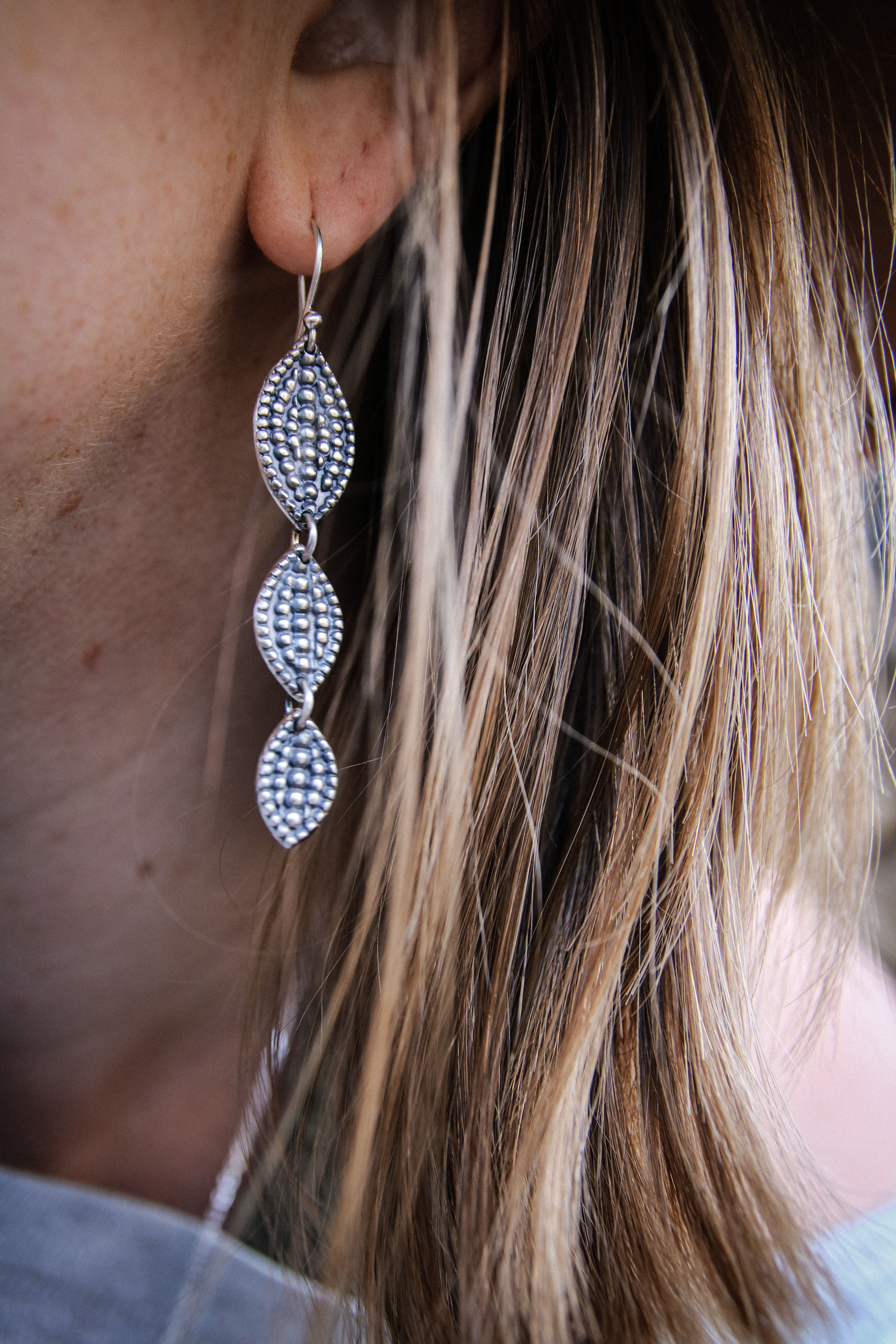 Beaded goddess earrings
