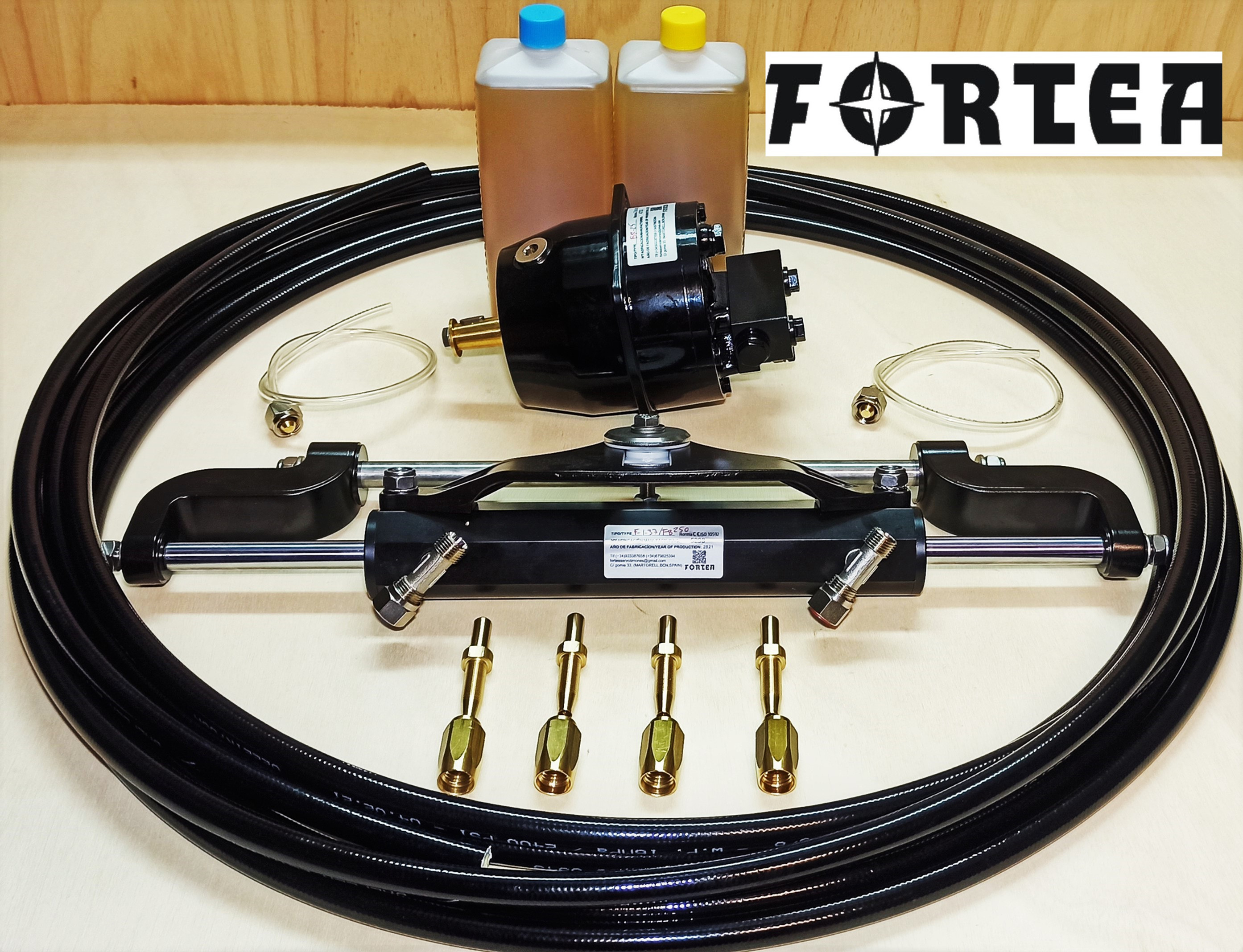 KIT DE DIRECCION HIDRAULICA PARA MOTOR DE FURABORDA HASTA 250CV