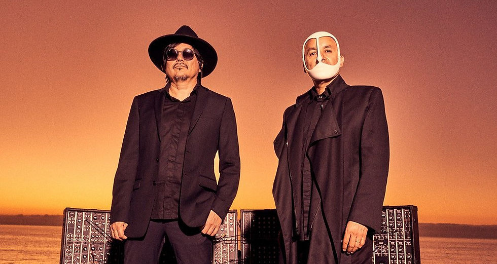 Pepe Mogt (Fussible) y Ramón Amezcua (Bostich) listos para el Pepsi Center / Cortesía: Nortec