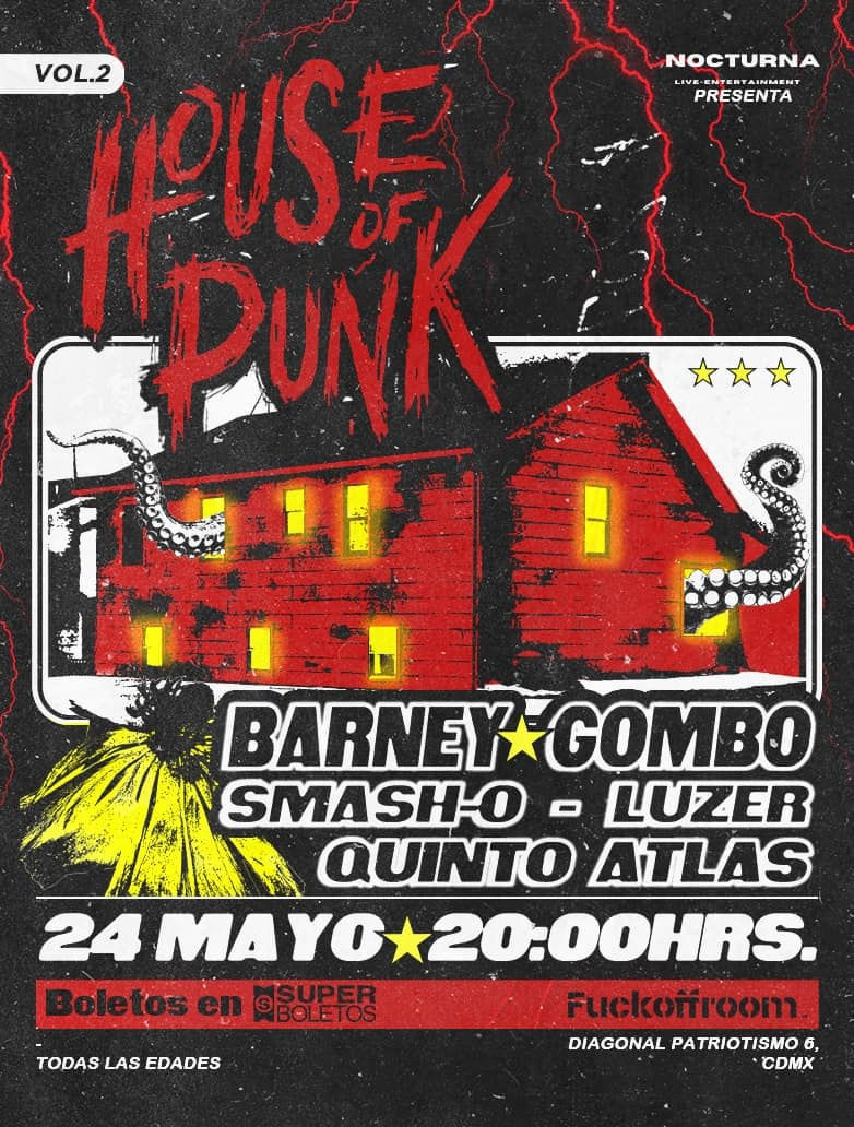 Line up oficial del House of Punk vol. II / Cortesía House Of Punk
