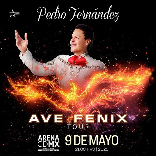 Pedro Fernández este 9 de mayo en la Arena CDMX / Fotografía: Arena CDMX