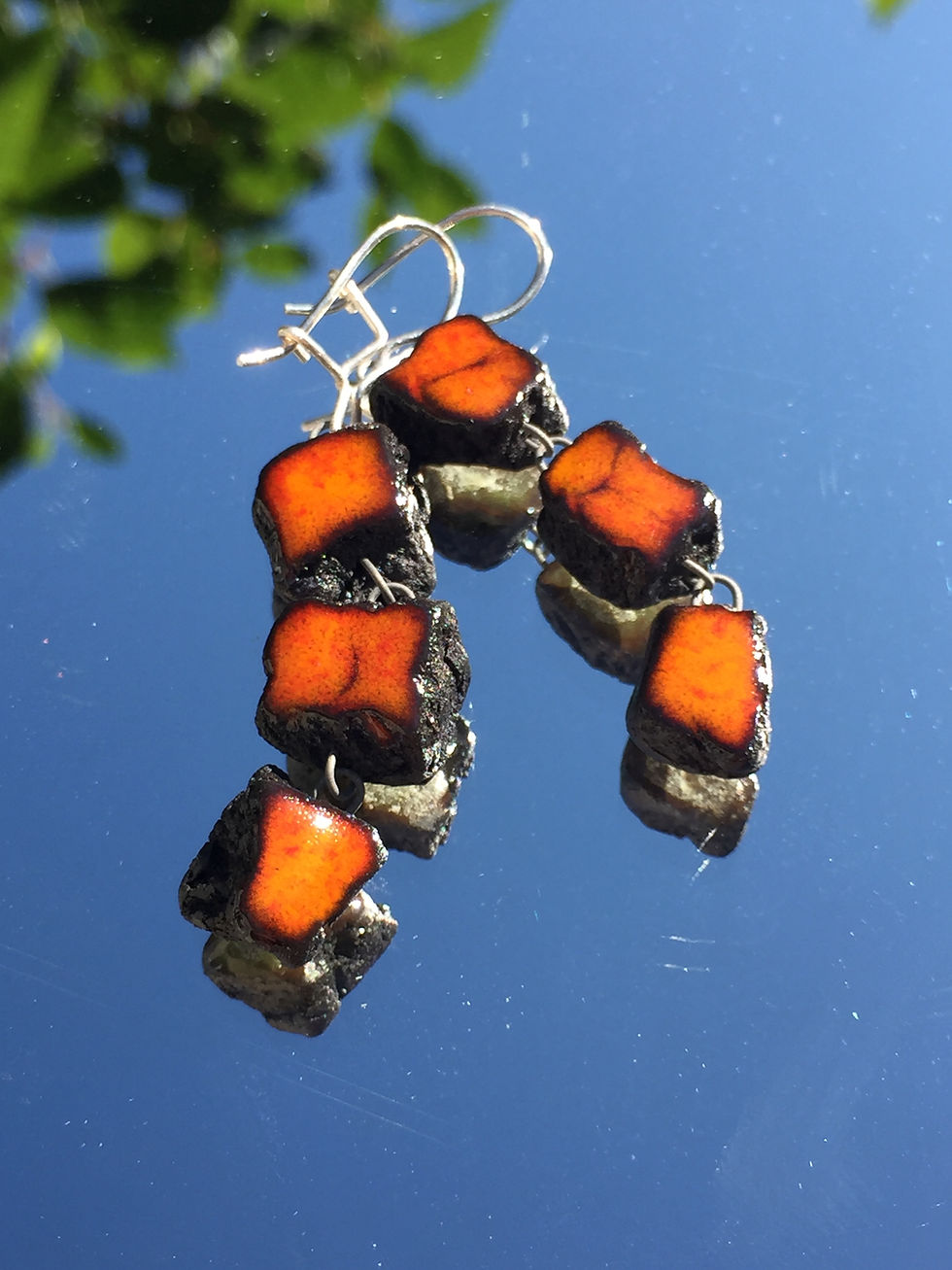 Miniature : Oreille boulder, orange / lichen