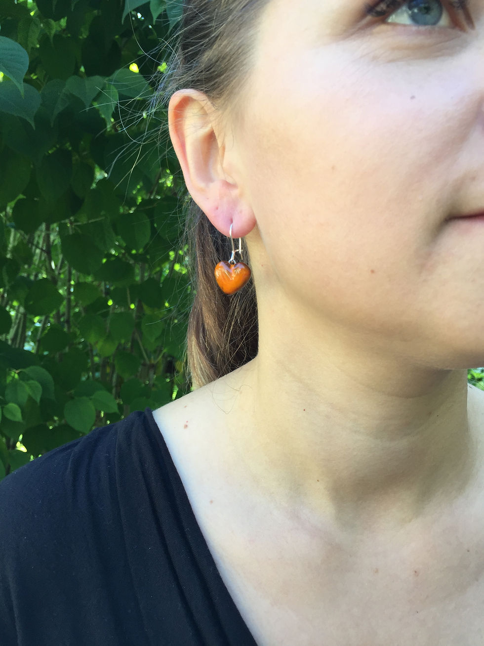 Miniatiūra: Širdies ausis, šviesiai smėlio / oranžinė