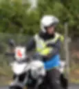 Learner motorbike rider