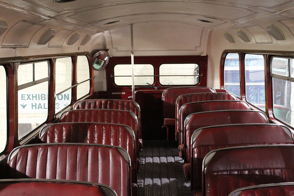 Upper deck of double decker bus 137