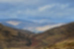 Sustainable estate - view of the mountains from Logiealmond Estate